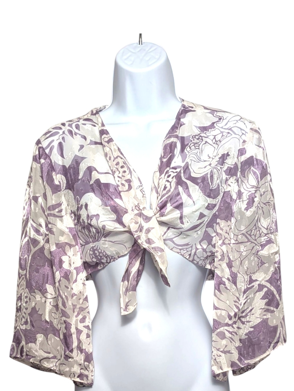 Mixed Brand Lot Blouses Bright Floral Boho Romantic Crop Fairy Y2K Cottagecore - Picture 8 of 16